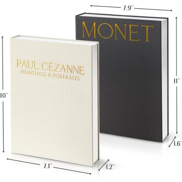 Linen Decorative Faux Books Set Coffee Table Book Storage Box Home Decor - Picture 6 of 7